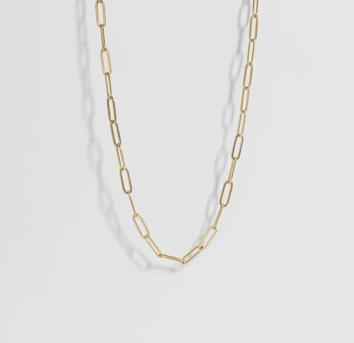 18k Gold paperclip necklace – Boutique DuToit