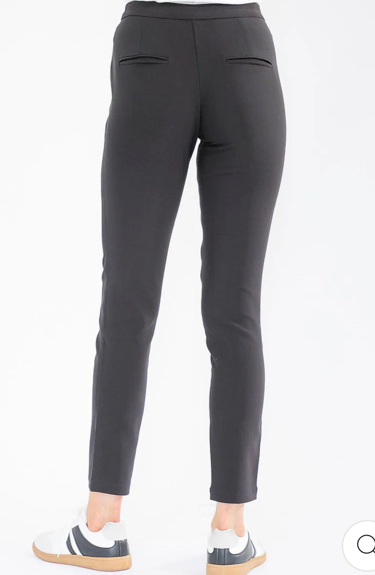 Black skinny stretch pants