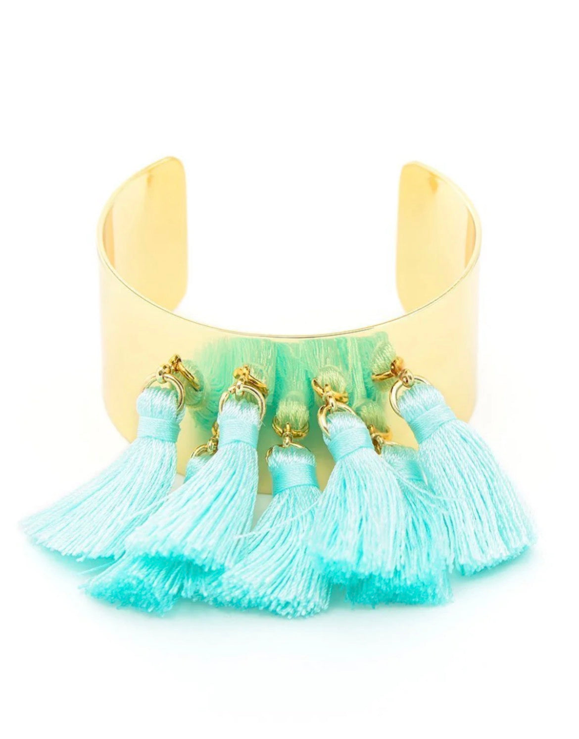 Zenzii turquoise tassel cuff