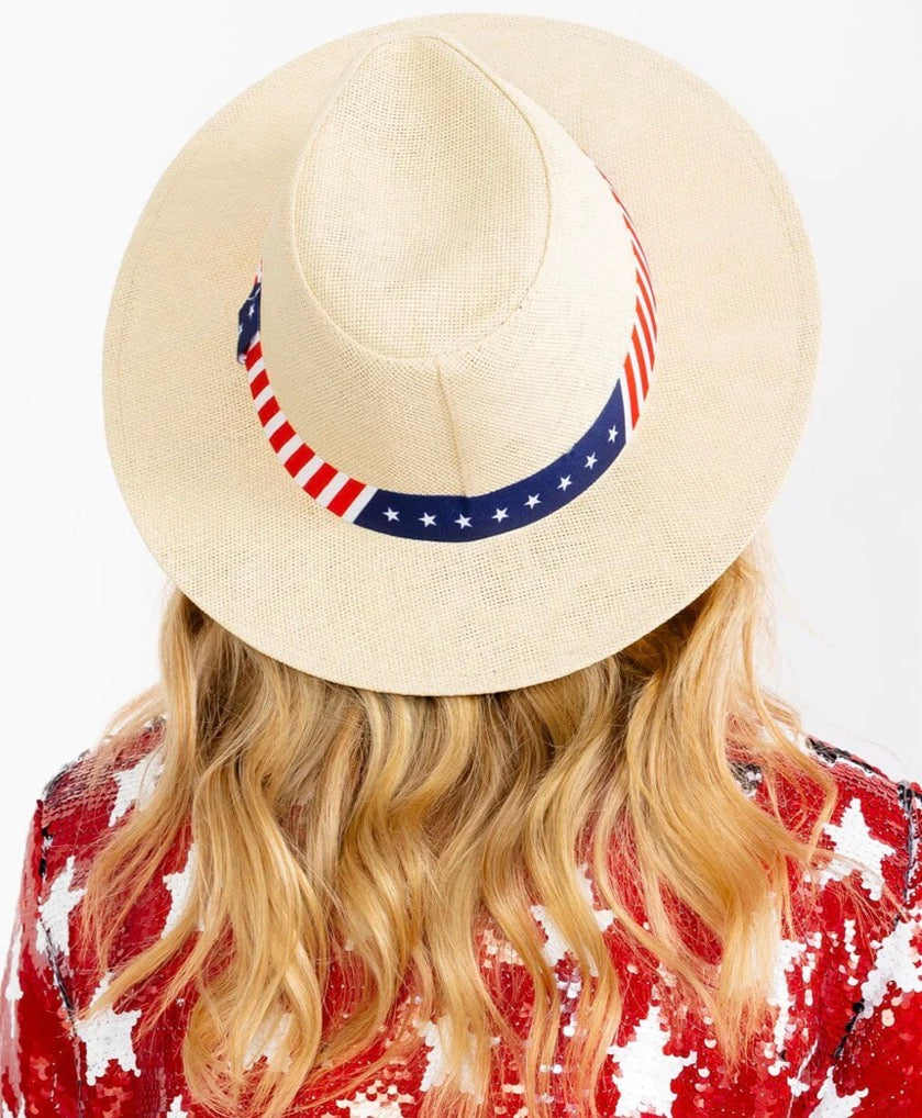 USA women’s ribbon fedora