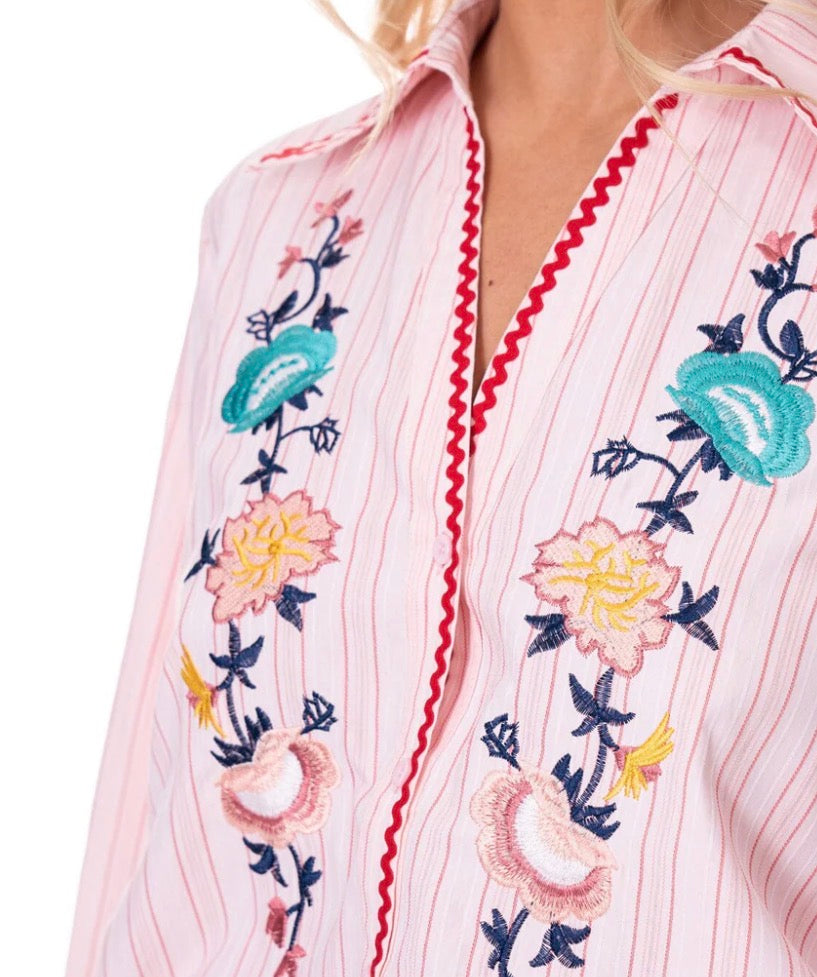 The Amélie Button Blouse