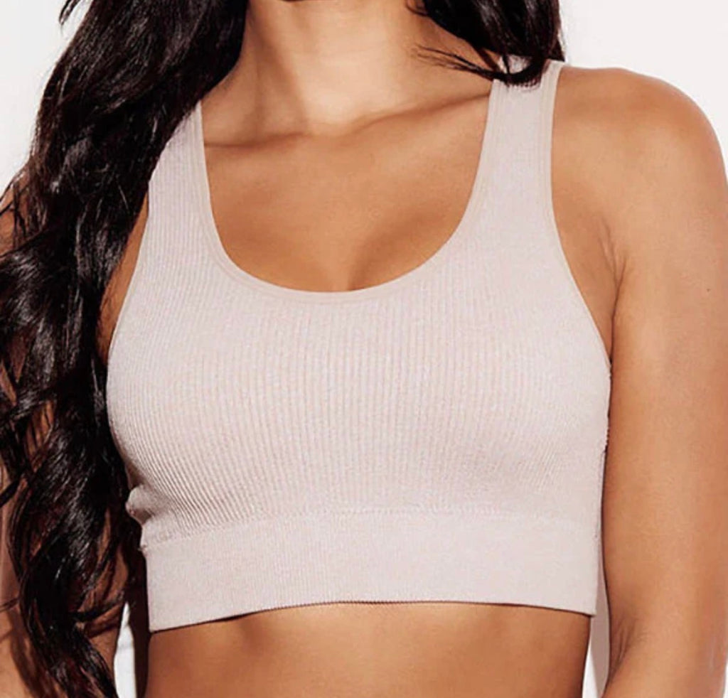 Spandex Bralette in Oatmeal