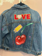 Kids cherry Jean jacket