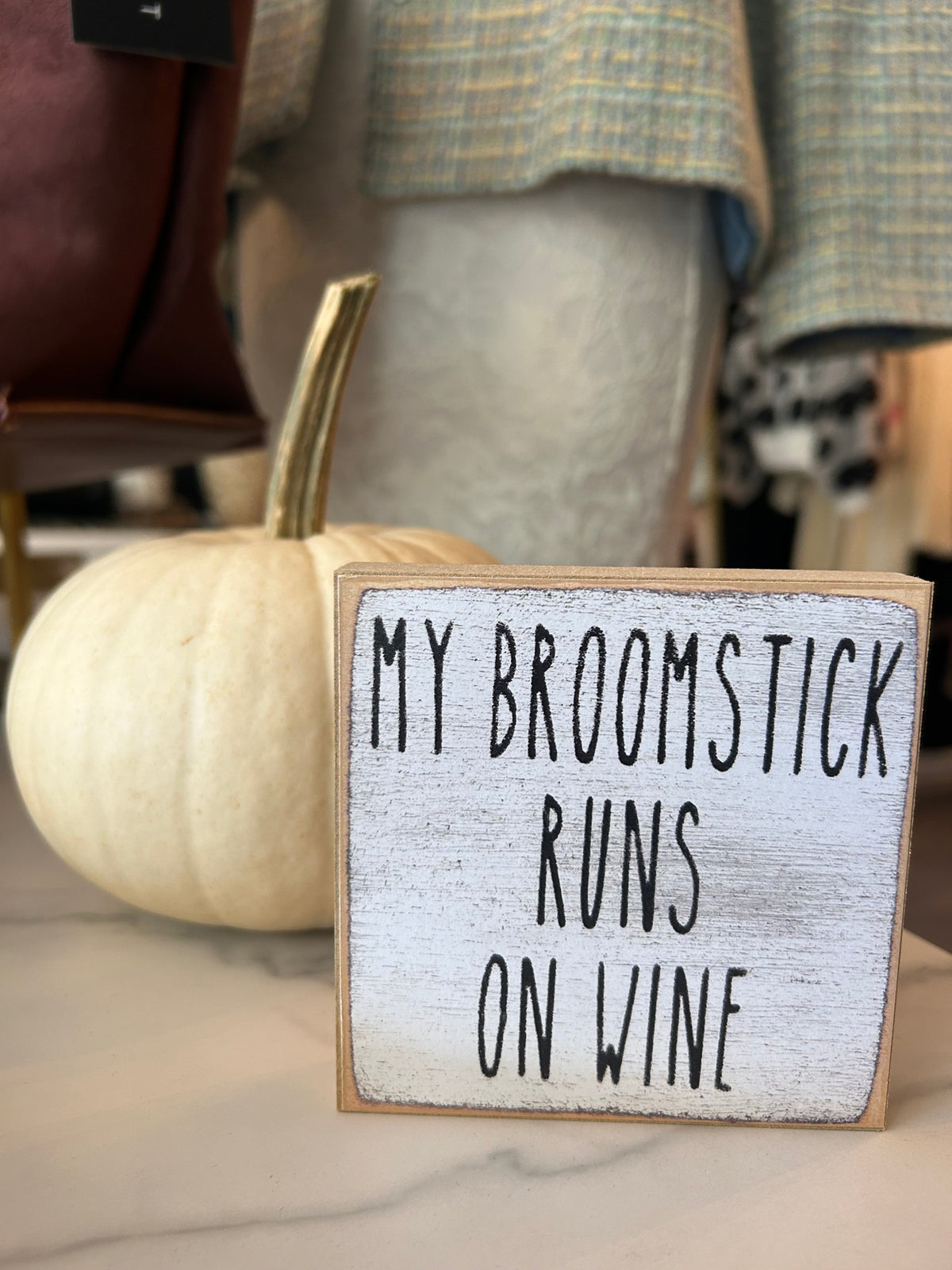 My broomstick runs on wine