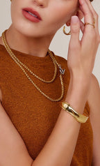 Fluid Wave Cuff Bracelet