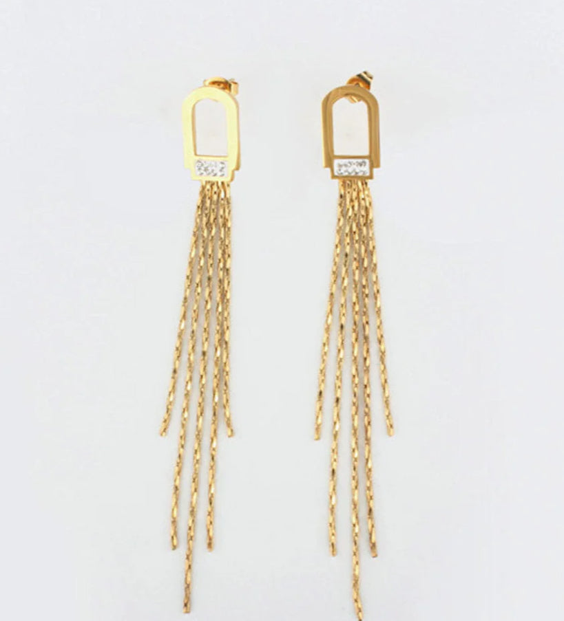 Gold Drop Earrings