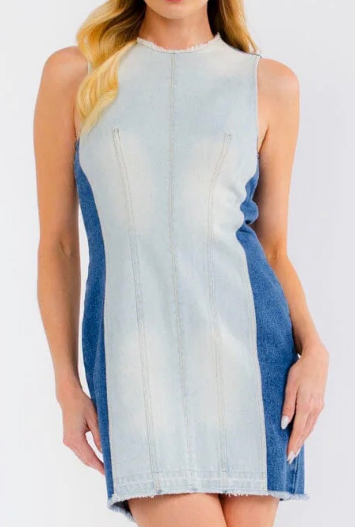 Denim Daisy Mini Dress