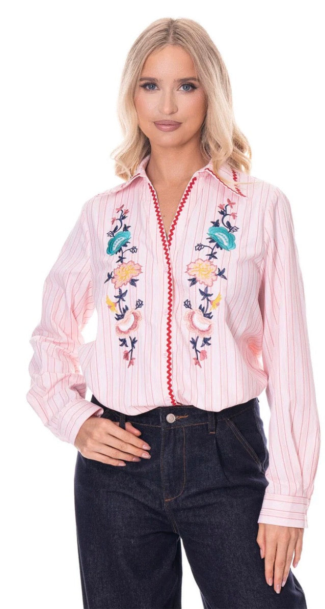 The Amélie Button Blouse