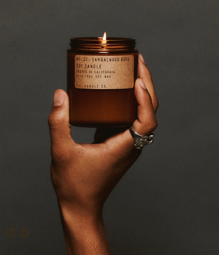Sandalwood rose candle