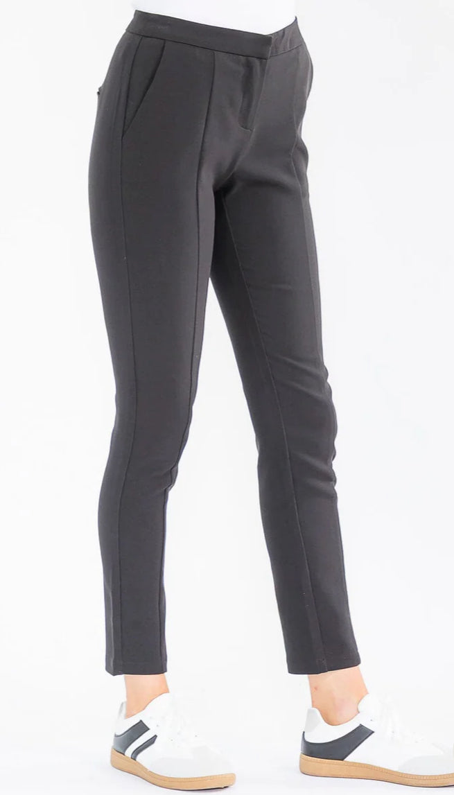 Black skinny stretch pants