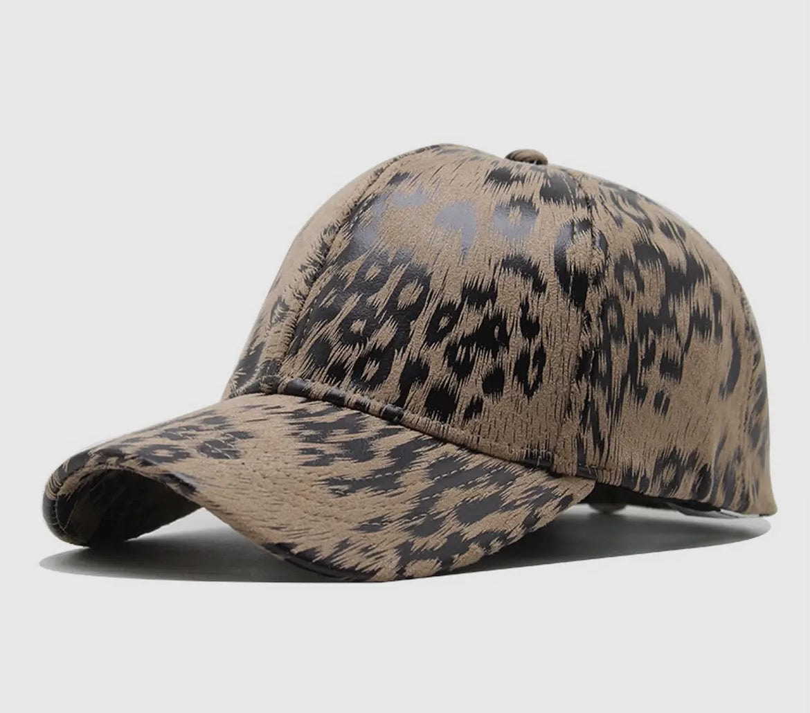 Sun shade leopard hat