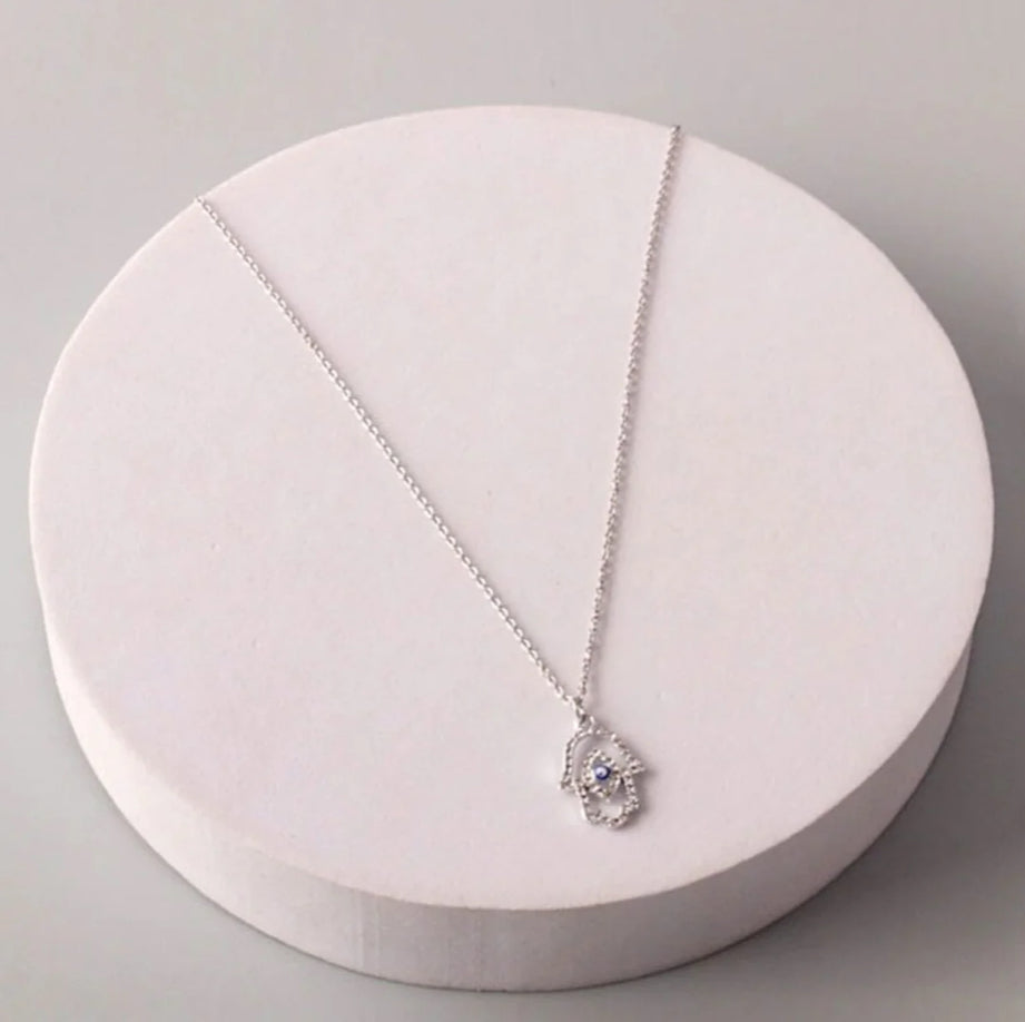Stainless steel evil eye necklace