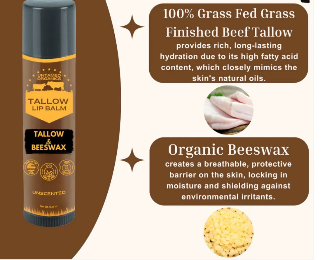 Tallow lip balm