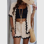 Color block two piece set