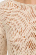 Rebel knit sweater in cream