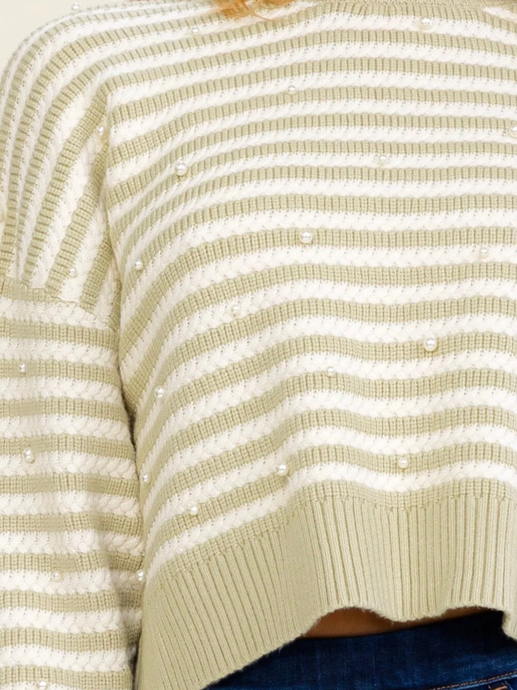 Pearl stripped sweater
