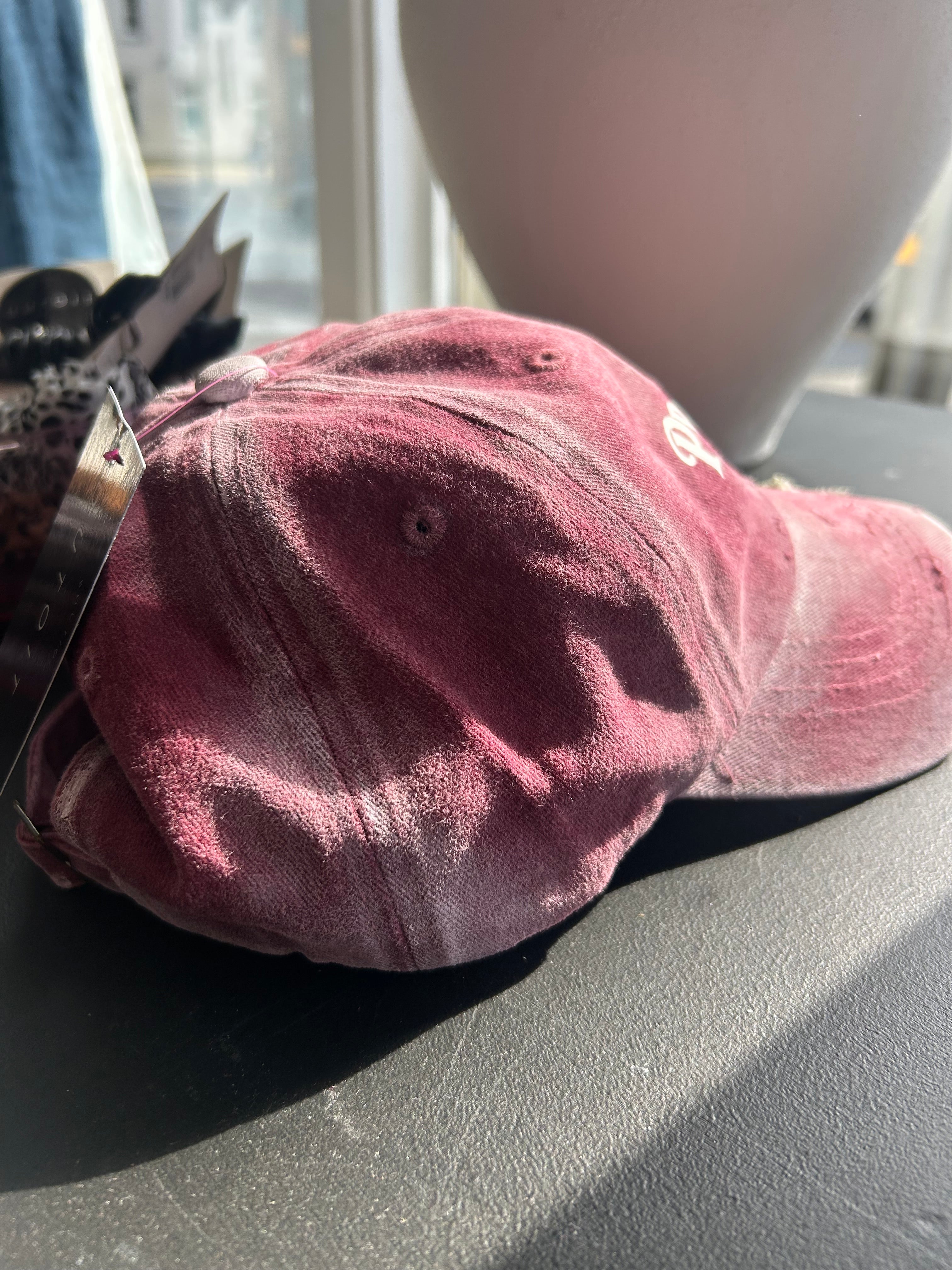 Prosecco hat hand painted with floral