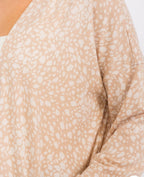 Animal print cardigan