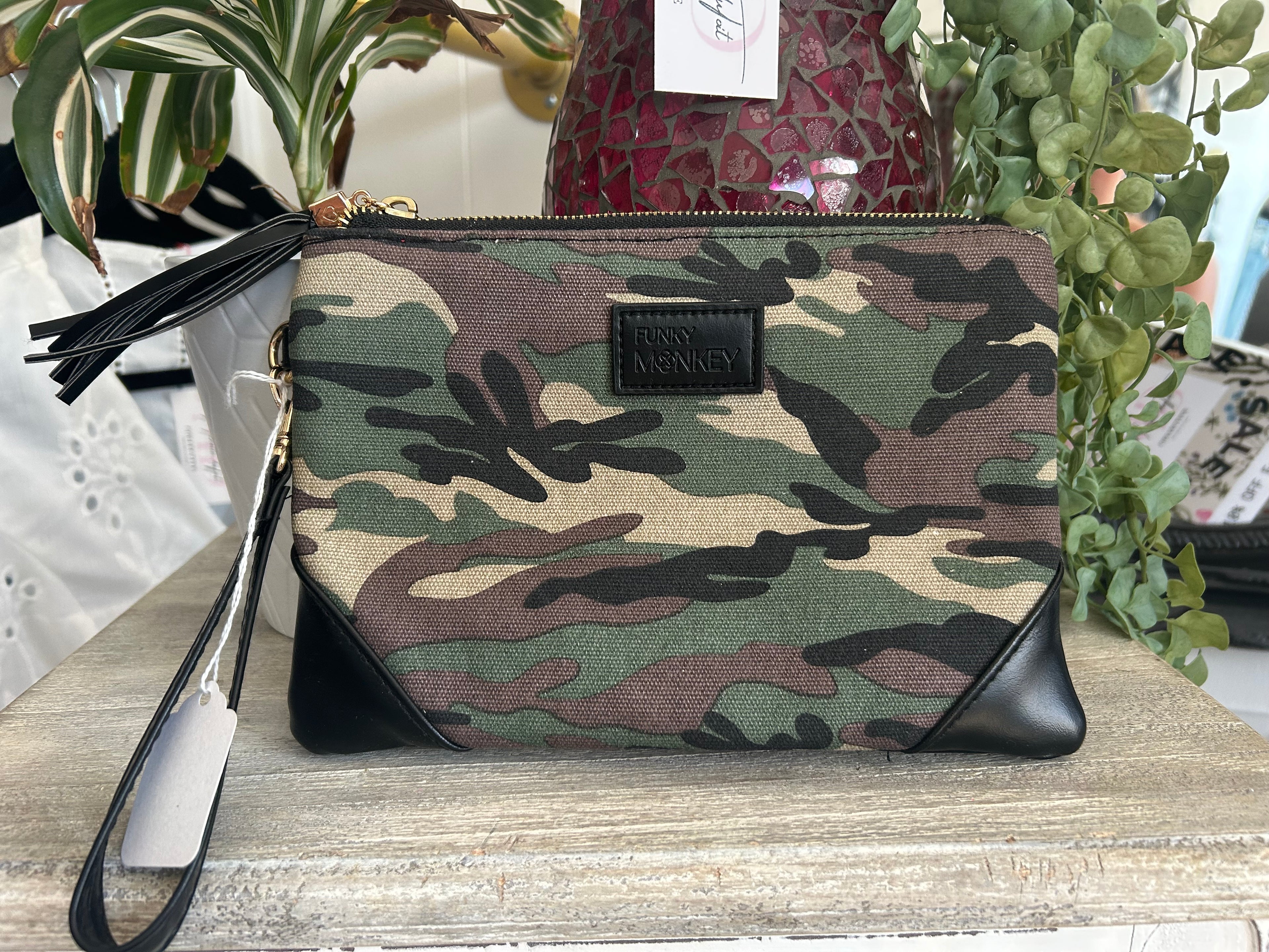 Camo wristlet