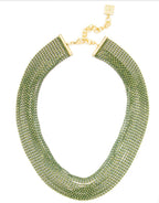 Zenzii diamond green necklace