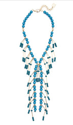 Zenzii Turquoise beaded collar necklace