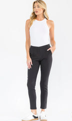 Black skinny stretch pants