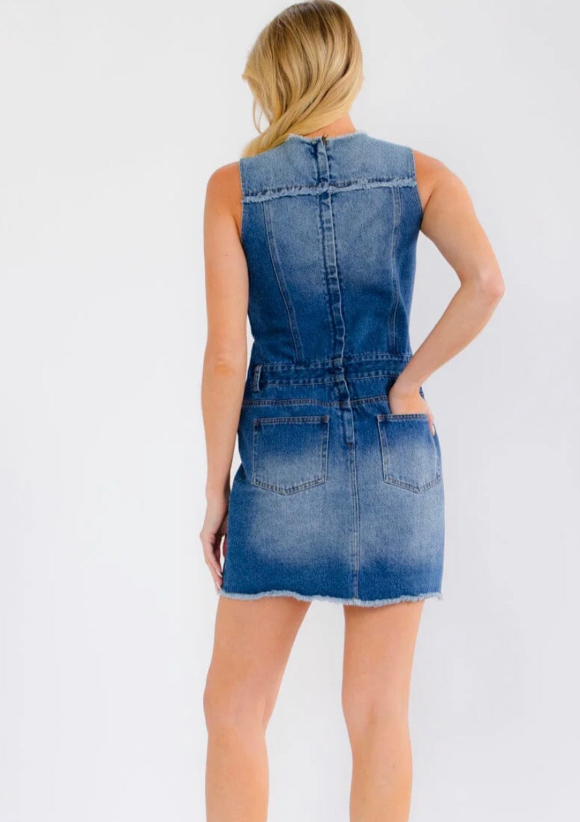 Denim Daisy Mini Dress