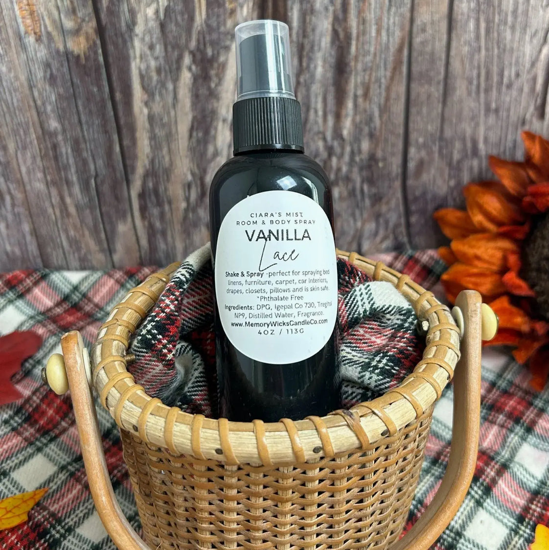 Vanilla Lace, 4oz. Room & Body Spray