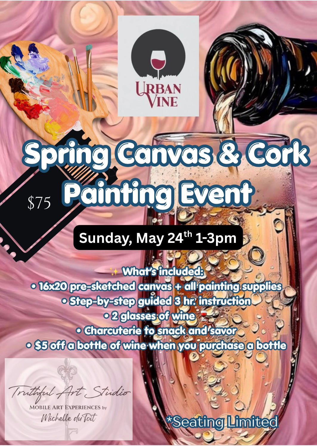 Spring Canvas & Cork Painting Event