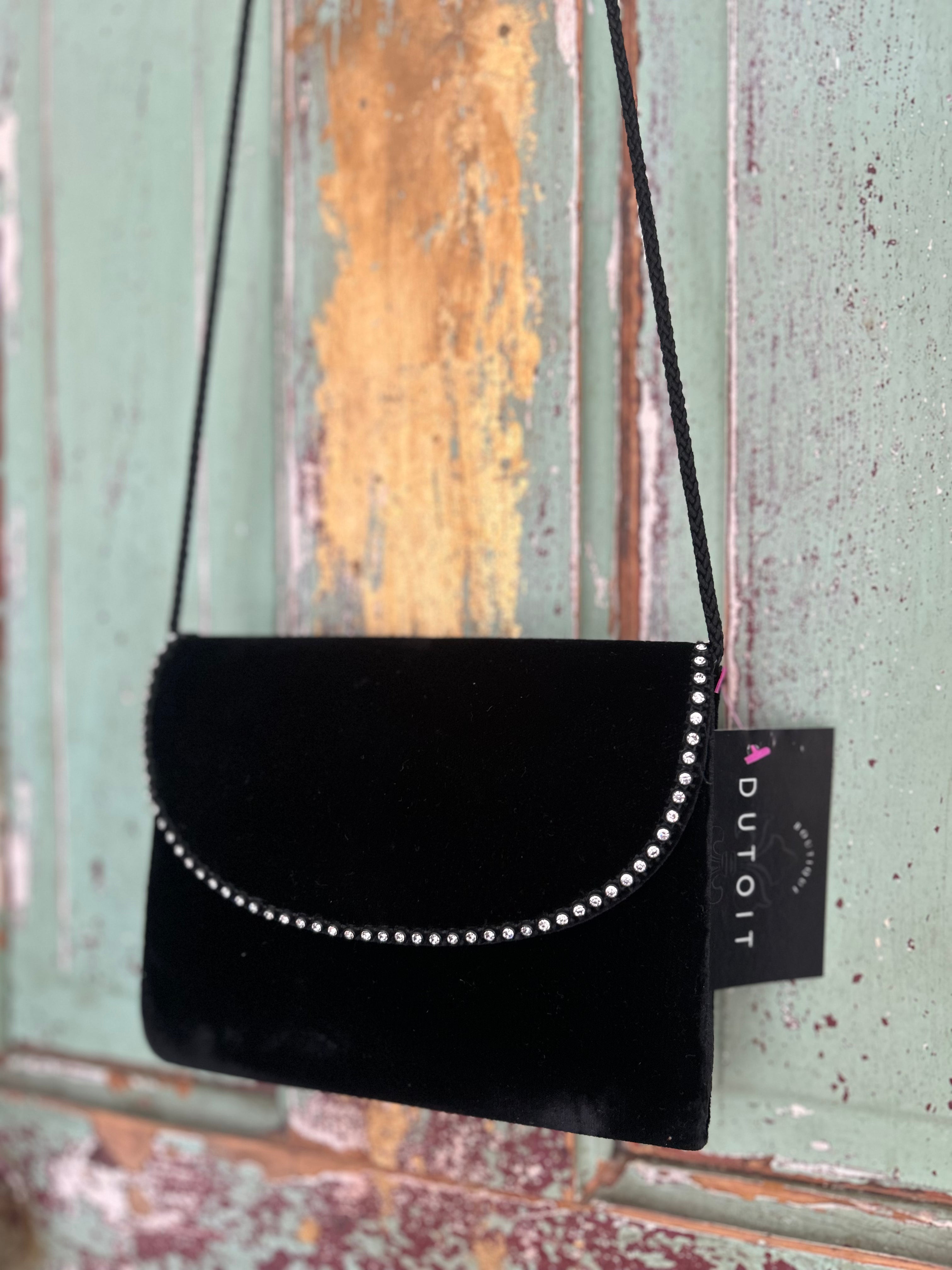 Velvet evening purse