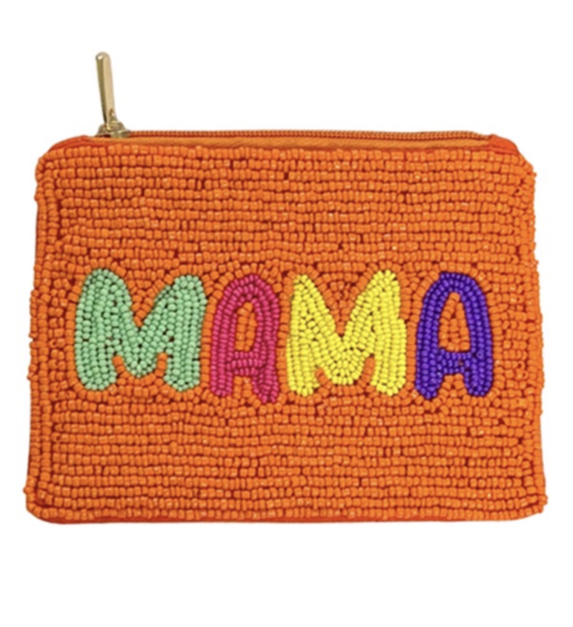 Mama beaded coin purse