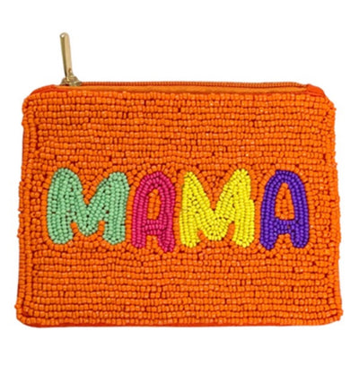 Mama beaded coin purse