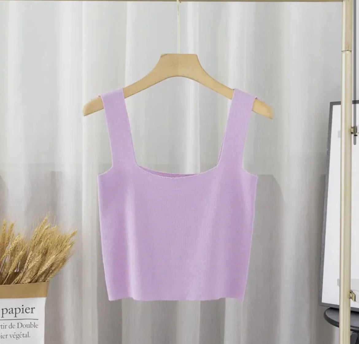 Knit Lavender Tank