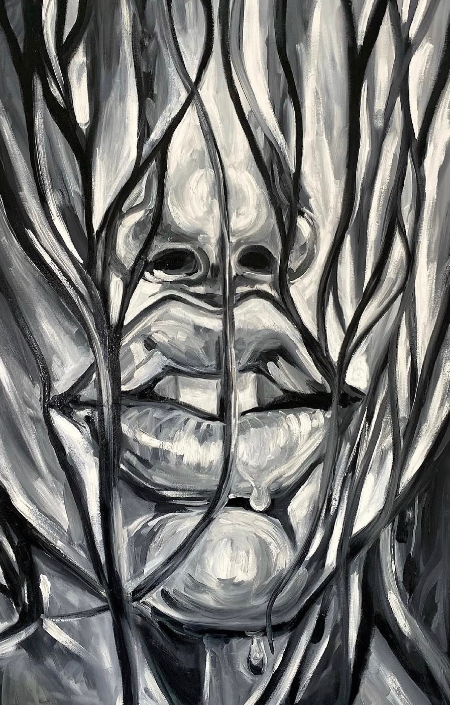 The things I could say (oil on canvas)