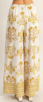 Wide leg boho pants