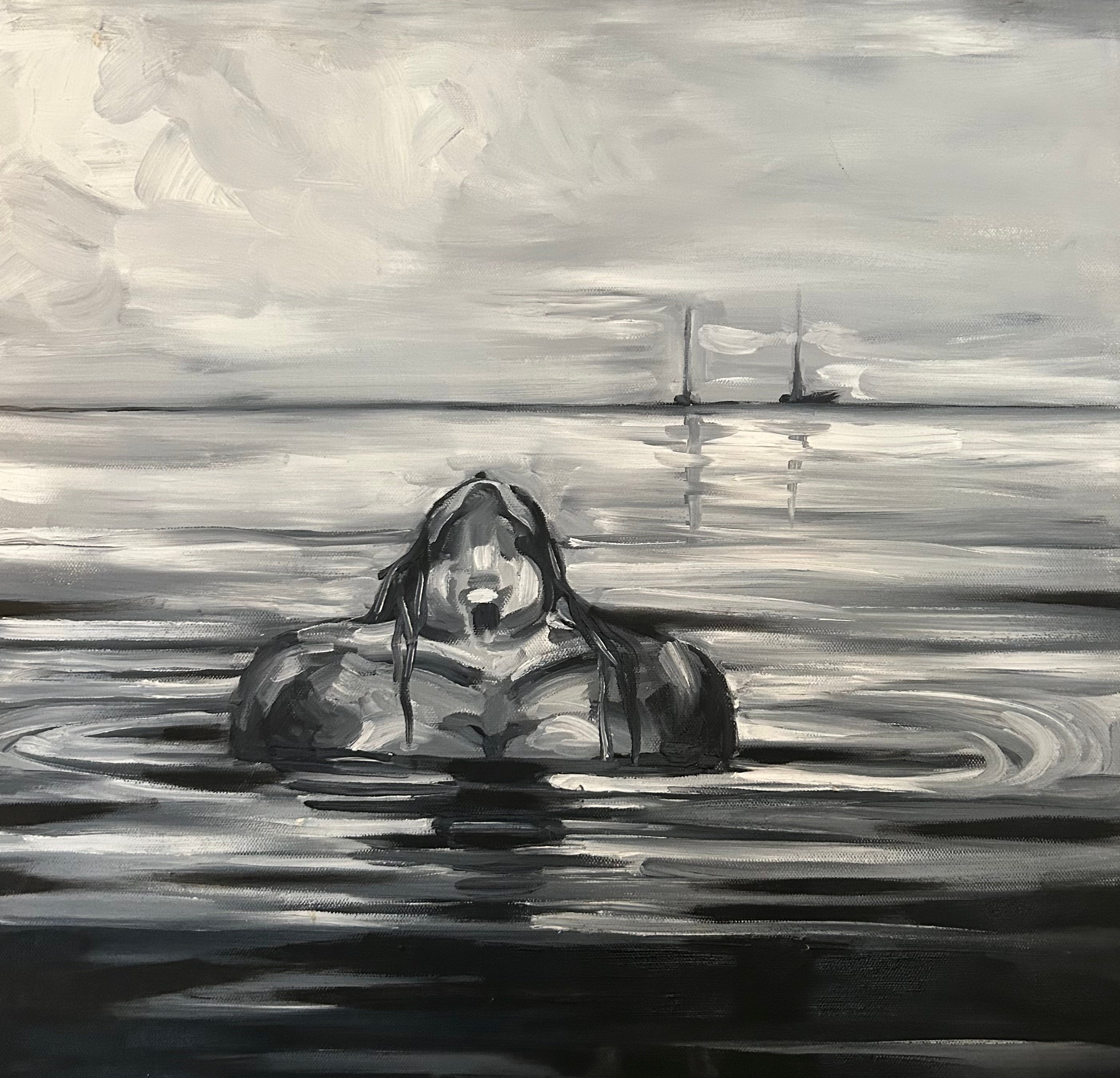 Between Breaths 24 x 24 oil