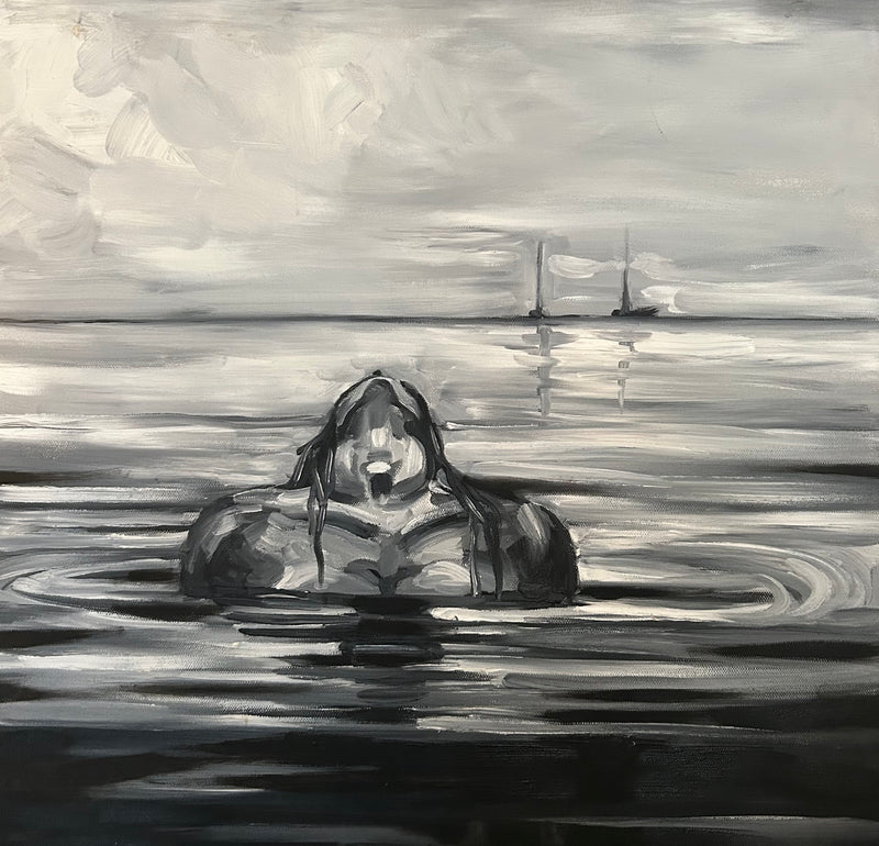 Between Breaths 24 x 24 oil