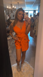 Surplice Orange romper