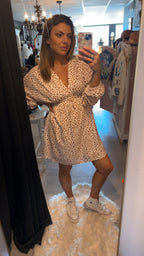 V-Neck Animal print dress