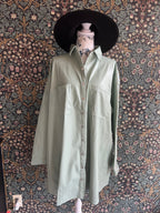Verdant Luxe Faux Leather Dress