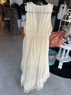 Ivory tassel dress