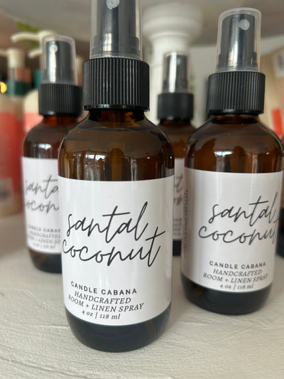 Santal coconut handcrafted room & linen spray