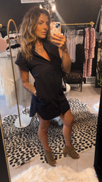 Collared Shirt Dress