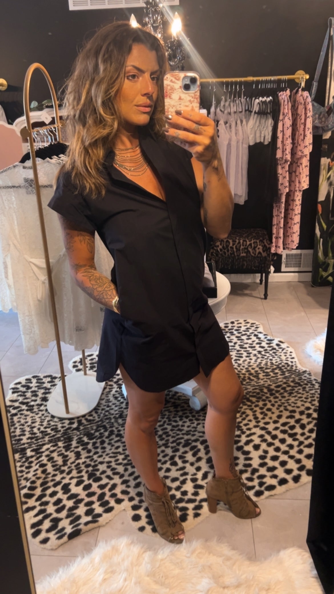 Collared Shirt Dress