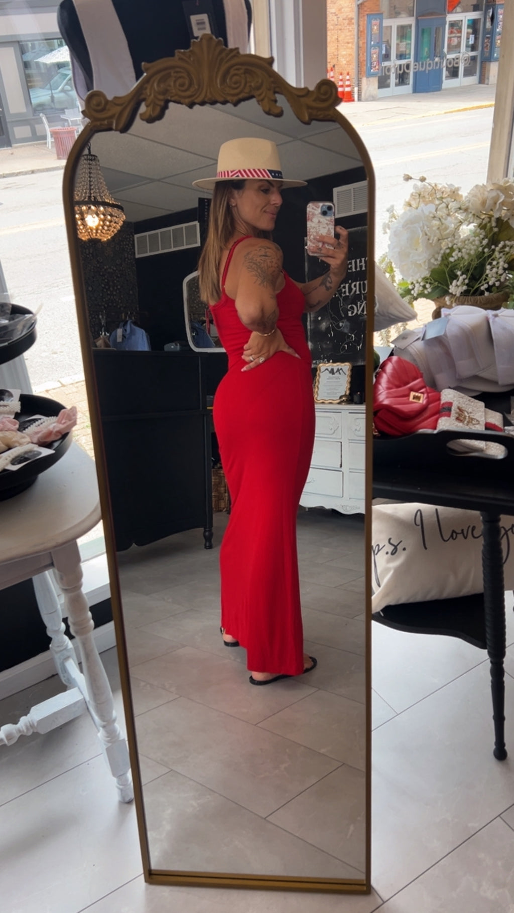 Lace cami maxi dress