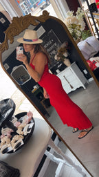 Lace cami maxi dress