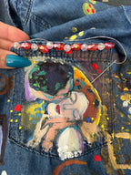 Gustav Klimt hand-painted jacket