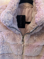 Pink faux fur vest