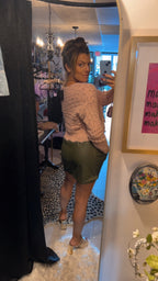 Entro Faux Leather Mini Skirt