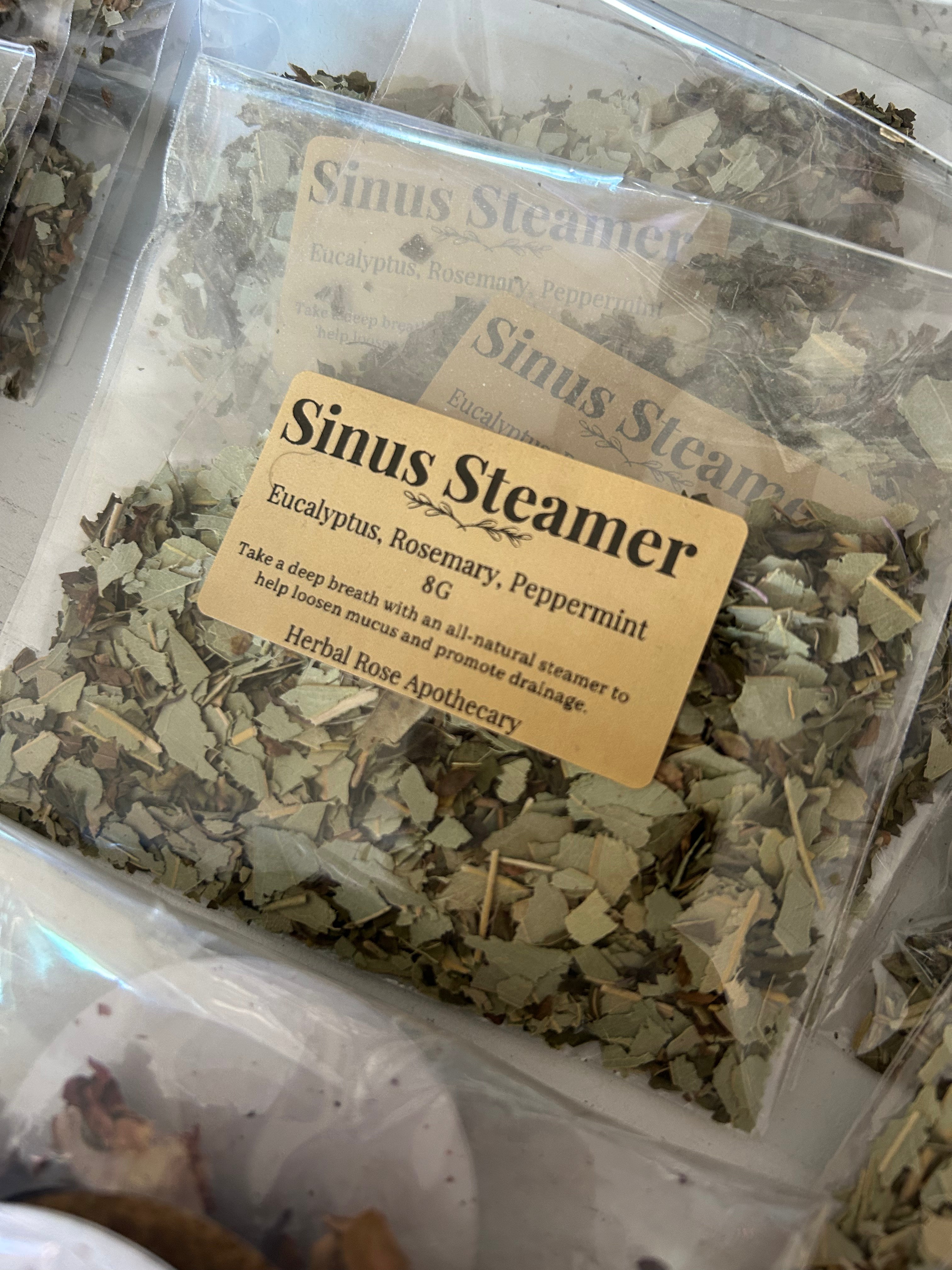 Herbal rose apothecary sinus steamer